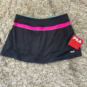 FILA Dark Gray Color Blocked Skort